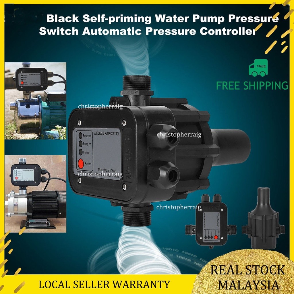 Automatic Water Pump Pressure Controller Switch Control 240V | 蝦皮購物