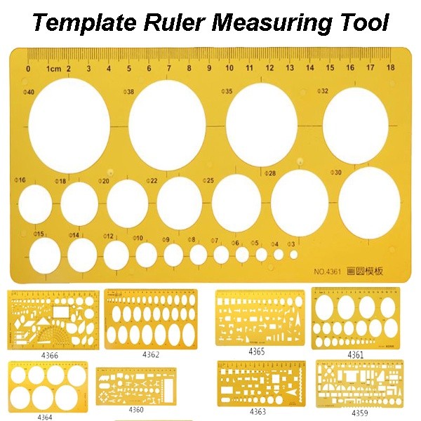 K Resin Heating Ventilation Design Drawing Template Ruler Me | 蝦皮購物