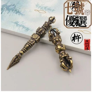 中国古美術・蔵伝工芸・寒鉄彩絵金剛降魔杵・手工錾刻・文房置物・鎮宅辟邪・風水法具 中国古美術・蔵伝工芸・寒鉄彩絵金剛降魔杵・手工錾刻・文房置物・鎮宅