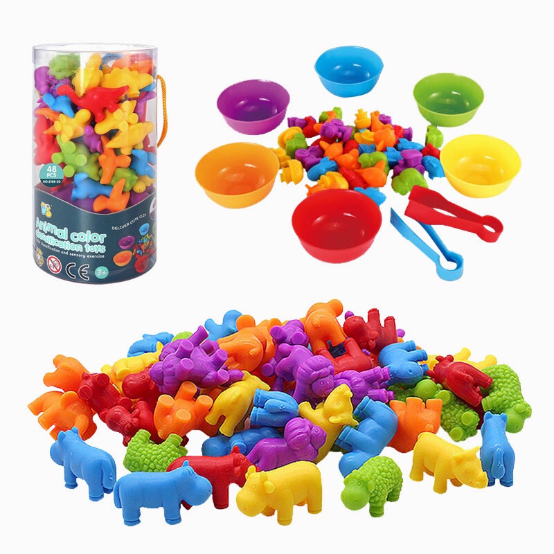 Educational Toys Sorting Colors Counting Learning Toys Monte | 蝦皮購物
