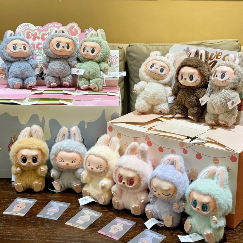 US 泡泡一代二代 Labubu 拉布布 坐坐派對系列 心動馬卡龍系列搪膠娃娃 盲盒 確認款 隱藏款 禮物 | 蝦皮購物