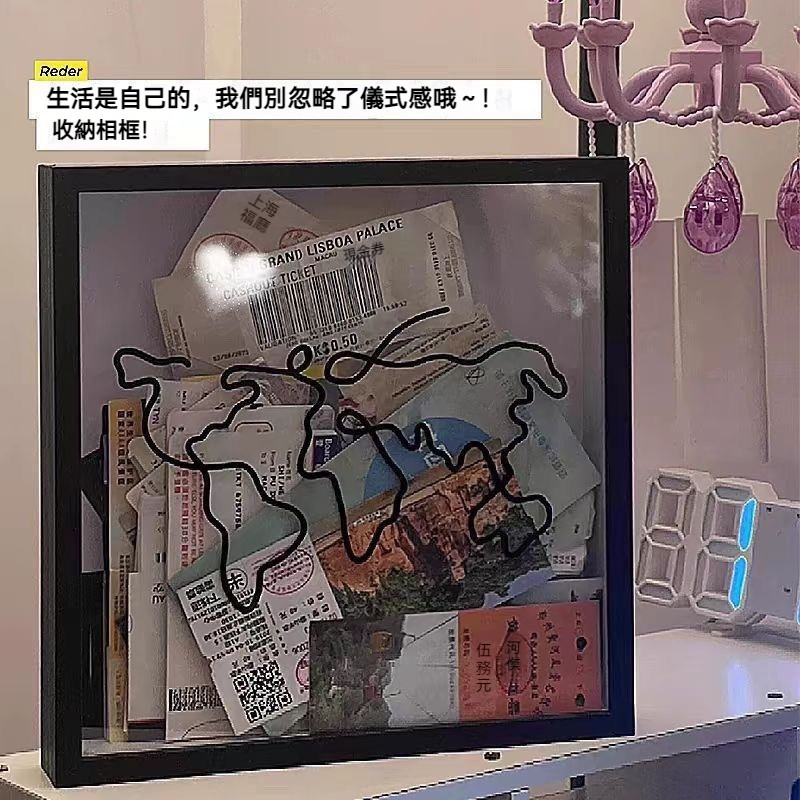 隔日到店 小卡展示框 明信片收納 門票收納盒 票根收納 門票相框 紀念品收納 票根收納 票根相框 票捲收納 R7IT | 蝦皮購物