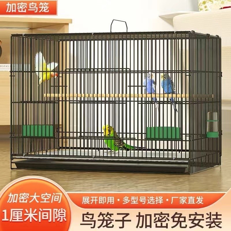 📣爆款推薦📣鳥籠子鸚鵡鳥籠特大號家用全套折疊鳥籠虎皮八哥牡丹繁殖