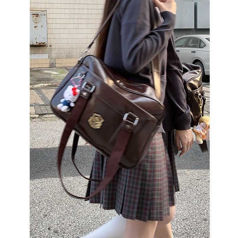 【台灣 出貨】原創jk制服包 斜跨手提學院通勤基礎校供感 學院風 日系jk包 手提包 斜挎包 單肩包 女生精品包包 女包 | 蝦皮購物