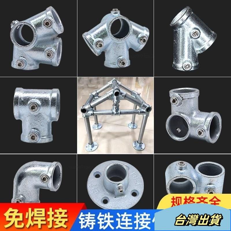 ☆新店免運特賣☆6分/一寸鋼管連接件鍍鋅管固定件鐵管緊固件連接器 遮陽車棚接頭xcvc | 蝦皮購物