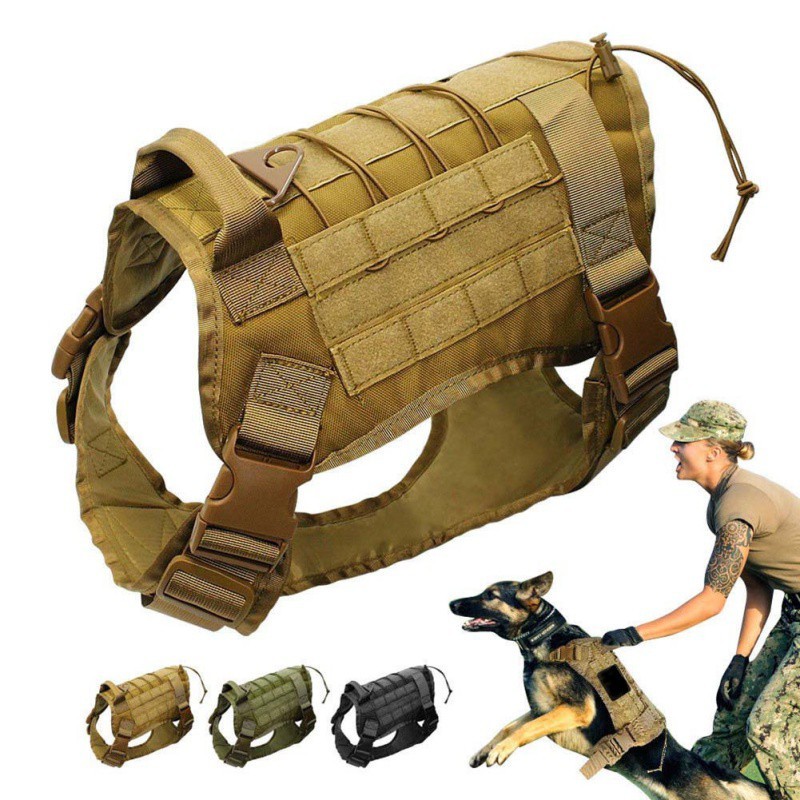 Tactical Dog Modular Harness with No Pull Front Clip Working | 蝦皮購物