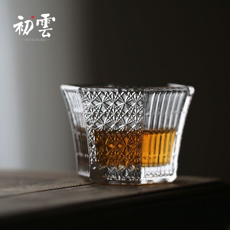 古典杯 威士忌杯 威杯 烈酒杯 聞香杯 酒杯 白蘭地杯 日式復古小酒杯玻璃清酒茶杯梅酒白酒水晶玻璃威士忌六角刻花杯 | 蝦皮購物