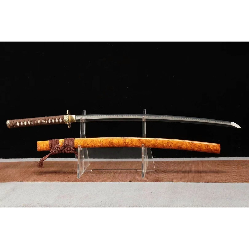 【千羽】龍泉刀劍 神佑武士刀 T10燒刃一體手工鍛打太刀 寶劍 Katana 居合打刀 長劍 硬劍 收藏擺件 未開刃 | 蝦皮購物