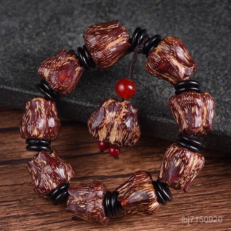 希少品 滴血蓮花菩提 紅瑪瑙隔珠 ブレスレット2444-1/2 希少品 滴血蓮花菩提 紅瑪瑙隔珠 ブレスレット2444-1/2