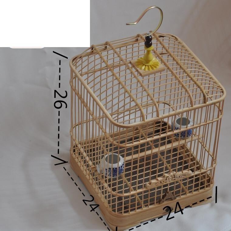 竹鳥籠 小号蜡嘴鸟笼竹制圆角方笼绣眼贝鸟珍珠玉鸟等小型竹笼 | 蝦皮購物