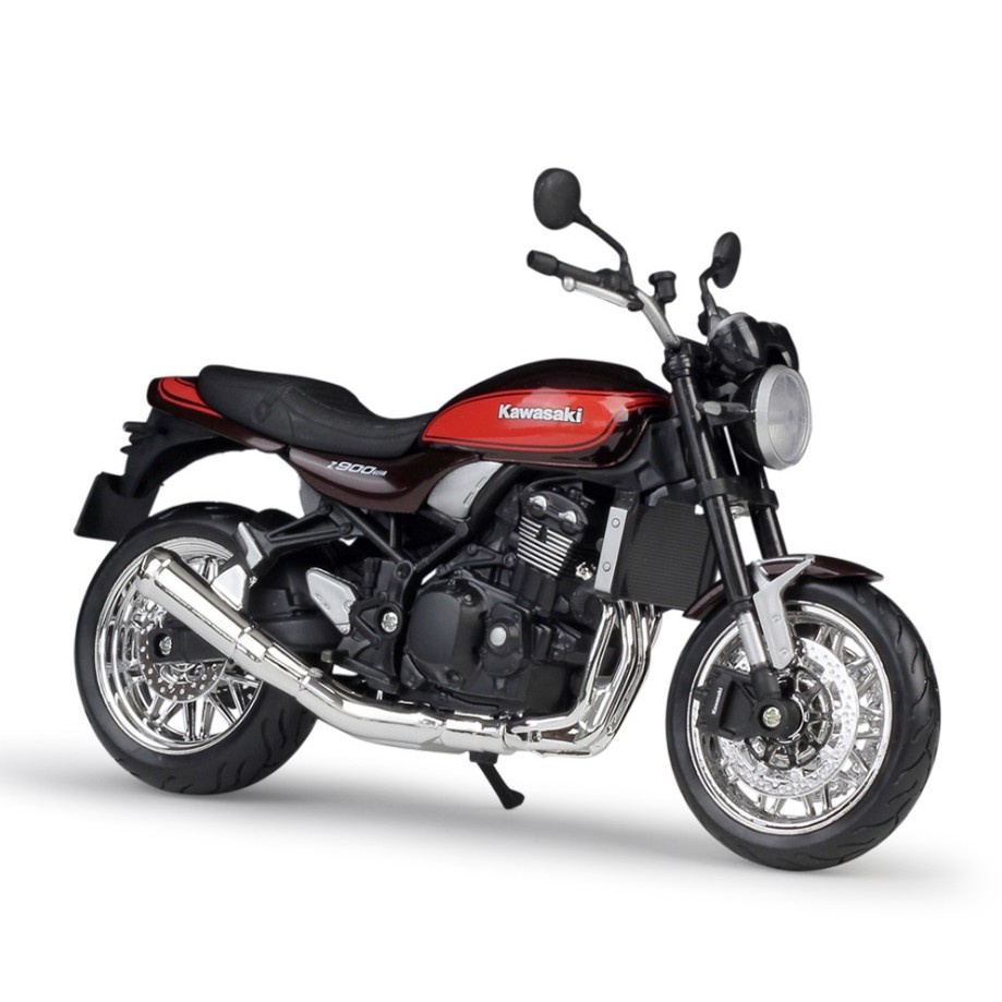 玩具村大型1:12 川崎Z900RS Z900 重機模型摩托車模型鬼塚英吉GTO 紅蓮