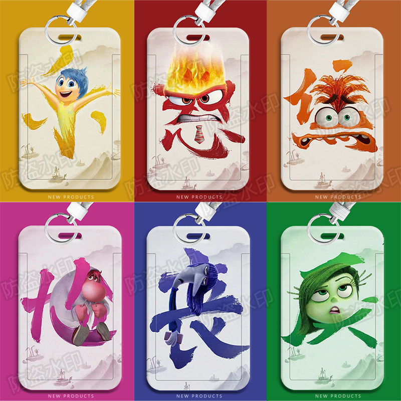 免運 腦筋急轉彎 inside out 卡套 滑蓋卡套 卡片保護套 樂樂 怒怒 厭厭 阿焦 阿羞 厭厭 校園胸牌飯卡 | 蝦皮購物