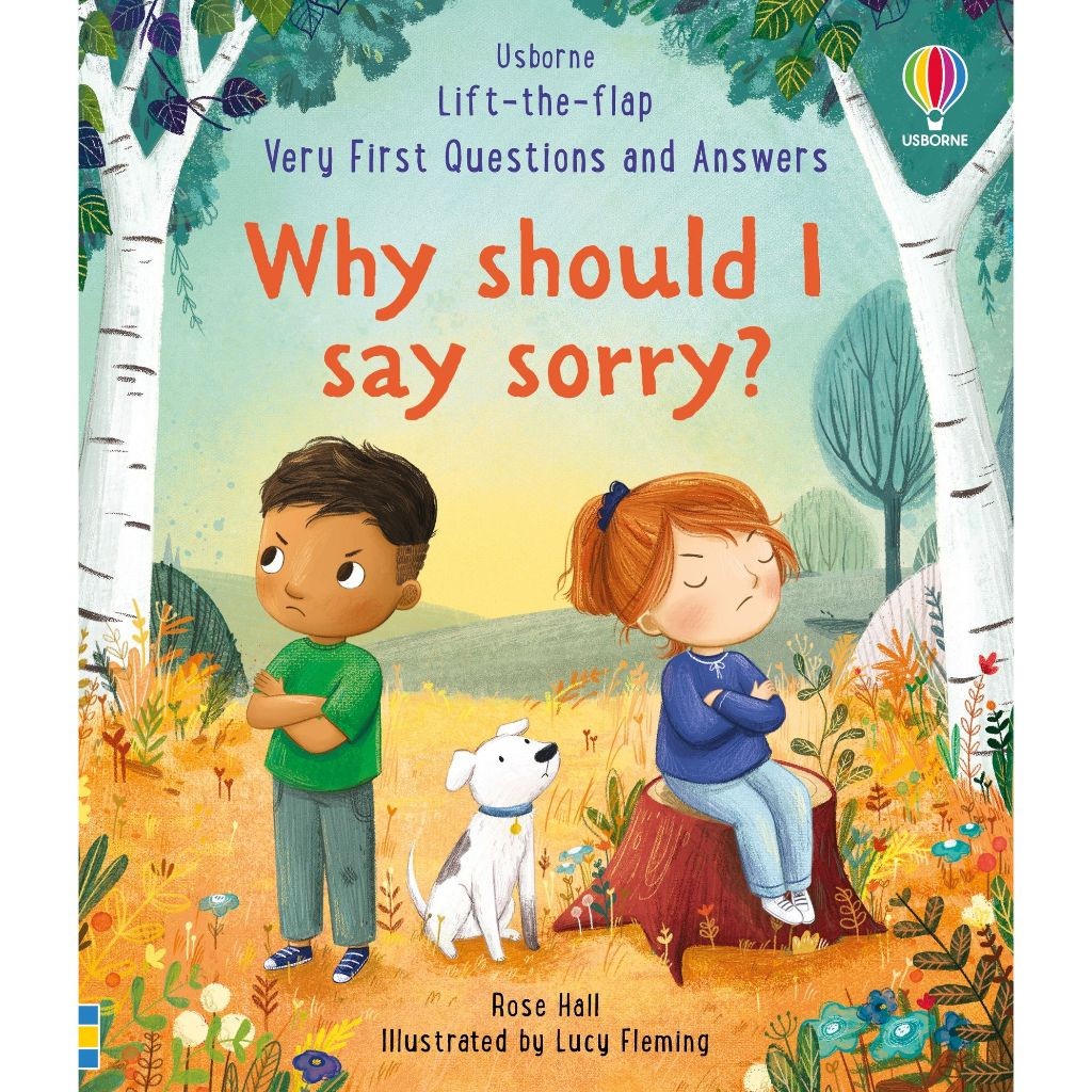 Q&A Why should I say sorry? 翻翻書 情商培養 人際溝通 初階問與答 Usborne | 蝦皮購物