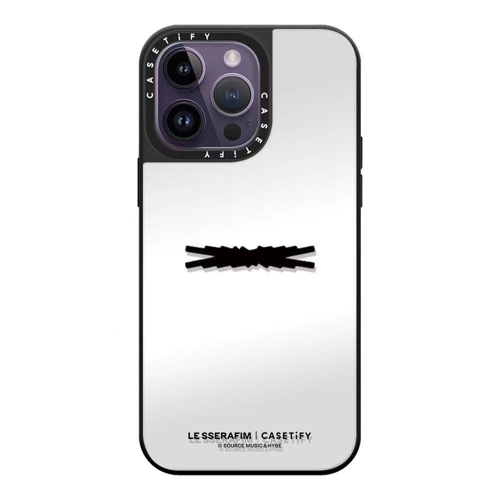 原廠特賣 附原廠盒子CASTIFY聯名LE SSERAFIM明星同款iPhone15Pro鏡面手機殼蘋果14硬 | 蝦皮購物