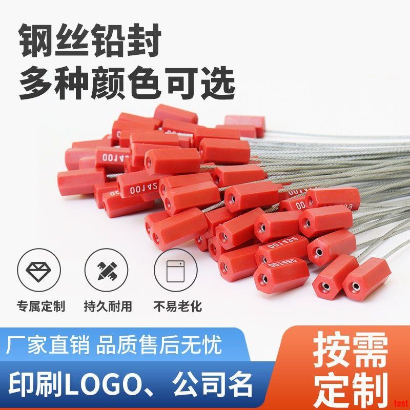 鉛封鋼絲一次性集裝箱施封鎖防盜鎖扣油罐車鎖定制水電表封條封簽 | 蝦皮購物