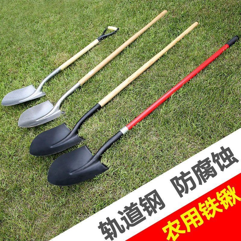 盆栽 工具 園藝 鏟子 園藝工具 園藝盆栽 盆栽工具 吉瑞源木柄鐵鏟鐵鍬園林不銹鋼鏟子園藝種植農具耙子鐵鍬頭工具 | 蝦皮購物