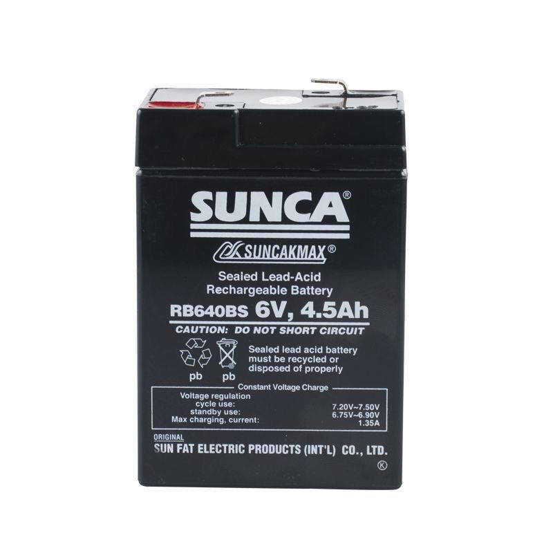 6v電池 SUNCA新佳RB640B應急燈原裝充電電池6V4AH鉛酸蓄電池電子秤6V電池 | 蝦皮購物