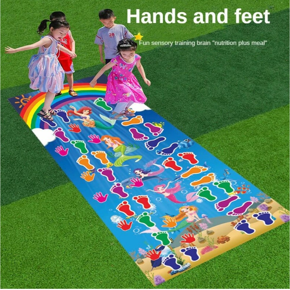 Kids Hand And Feet Game Kids Jumping Carpet Mat Children Jum | 蝦皮購物