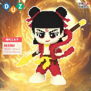 🔥生日禮物🔥 魔童哪吒 積木哪吒 積木敖丙 立體擺件 客廳擺件 男女孩玩具 送朋友禮物 CD2W