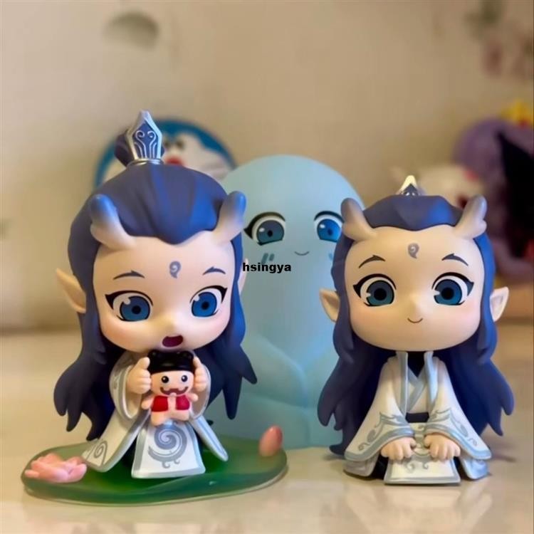 新款哪吒 敖丙哪吒之魔童周邊天生羈絆盲盒搗蛋哪吒乖巧敖丙電影周擺件車載 | 蝦皮購物