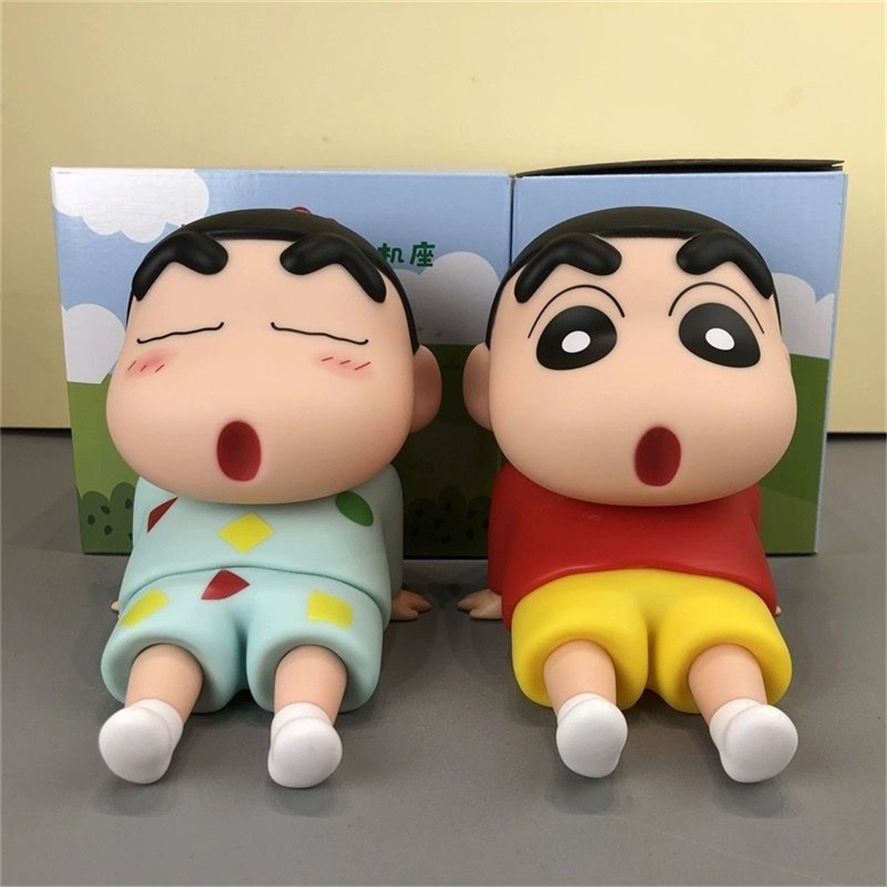 【jimmy】蠟筆小新手機座動漫公仔桌面擺件卡通模型小禮物 | 蝦皮購物