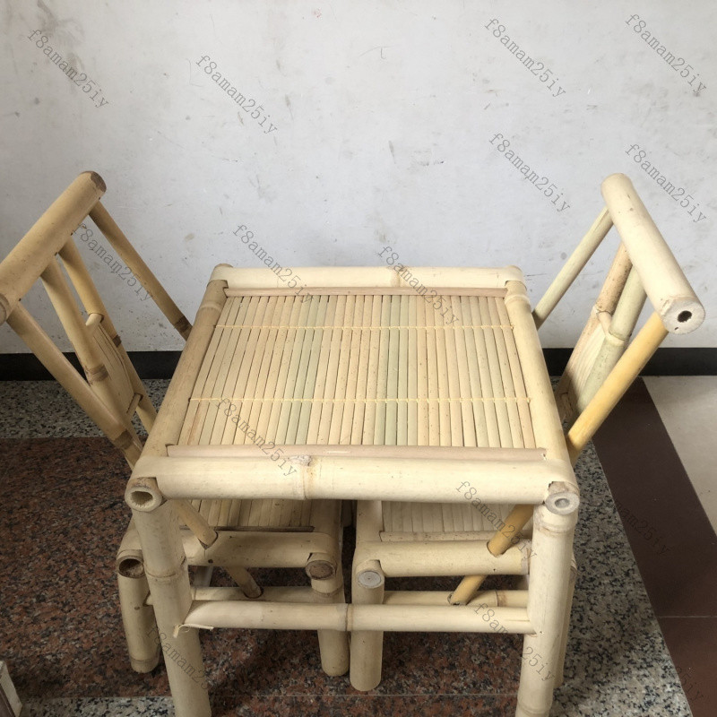 椅子茶桌桌椅全竹凳子家用桌子矮凳複古庭院老式陽臺餐桌茶幾家具 戶外桌椅 庭院桌椅 防水 防曬 室外 花園 露天 XZRN | 蝦皮購物