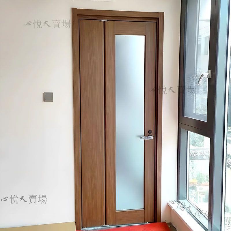 【請咨詢客服總價】折疊門無軌道浴室門廚房隱形門衛生間木門廁所門省空間三七折疊門 | 蝦皮購物