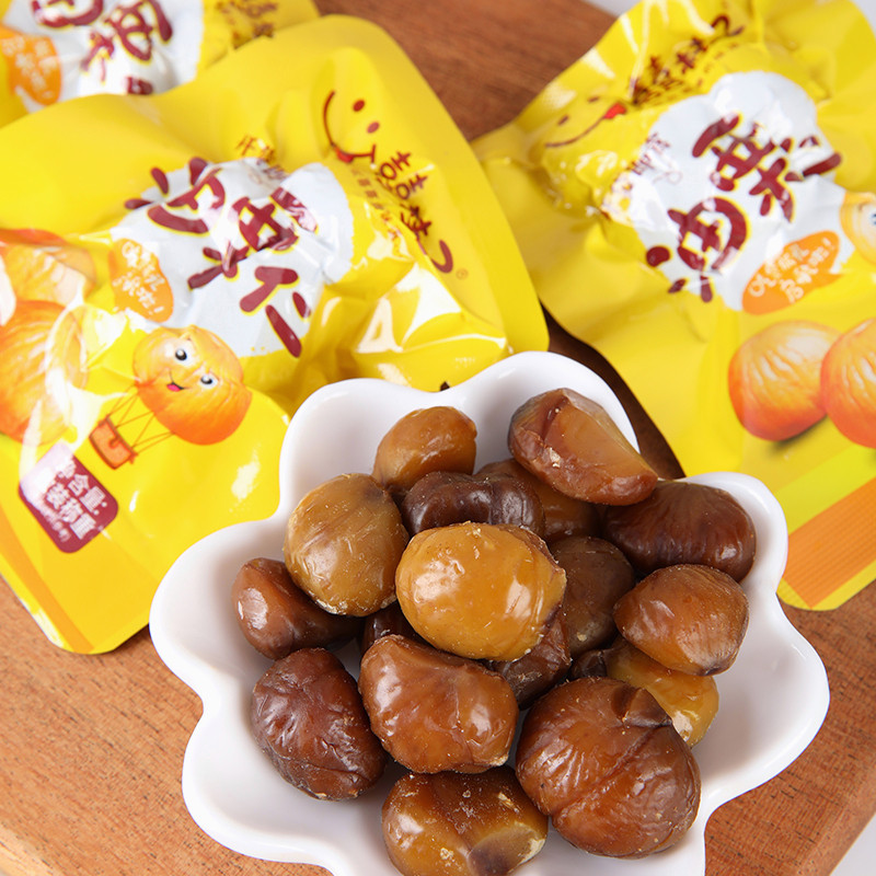 【丸子家】 油栗仁 即食板栗仁 獨立小包裝板栗仁 海鹽蜂蜜栗子 桂花紅茶板栗 囍桂子油栗仁 | 蝦皮購物