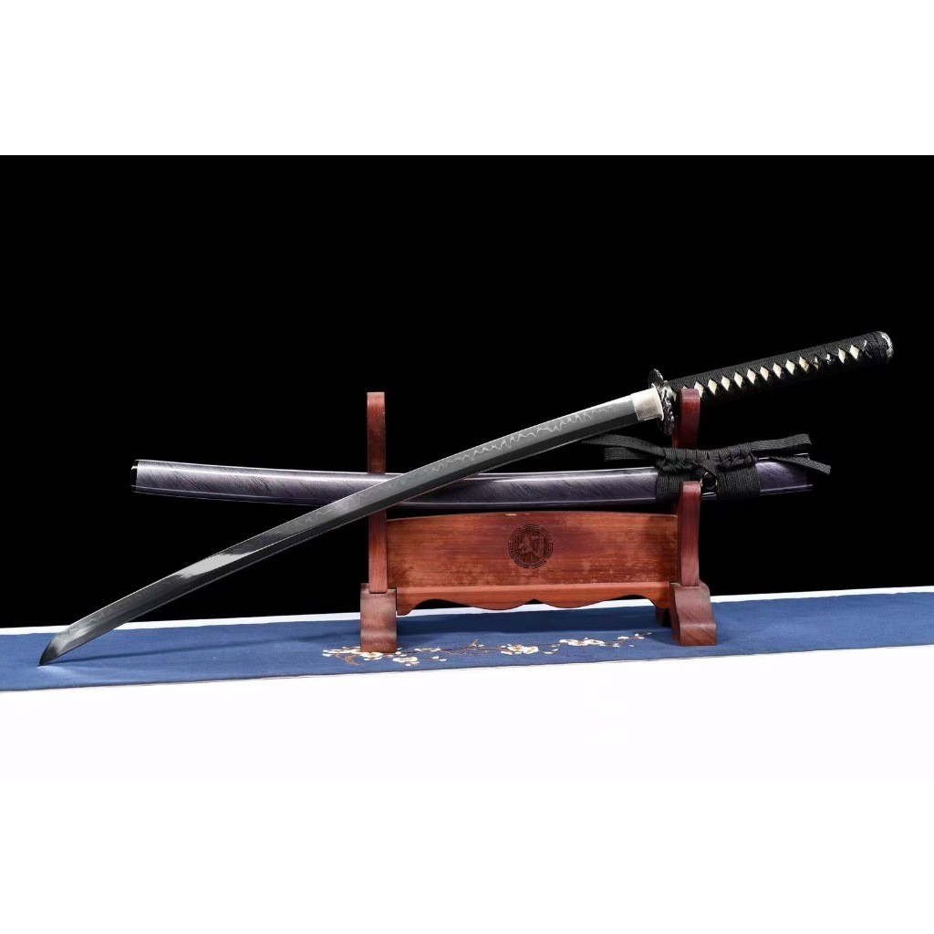 【千羽】龍泉刀劍 白銅鏡面武士刀 T10燒刃一體手工鍛打太刀 寶劍 Katana 居合打刀 長劍 硬劍 收藏擺件 未開刃 | 蝦皮購物