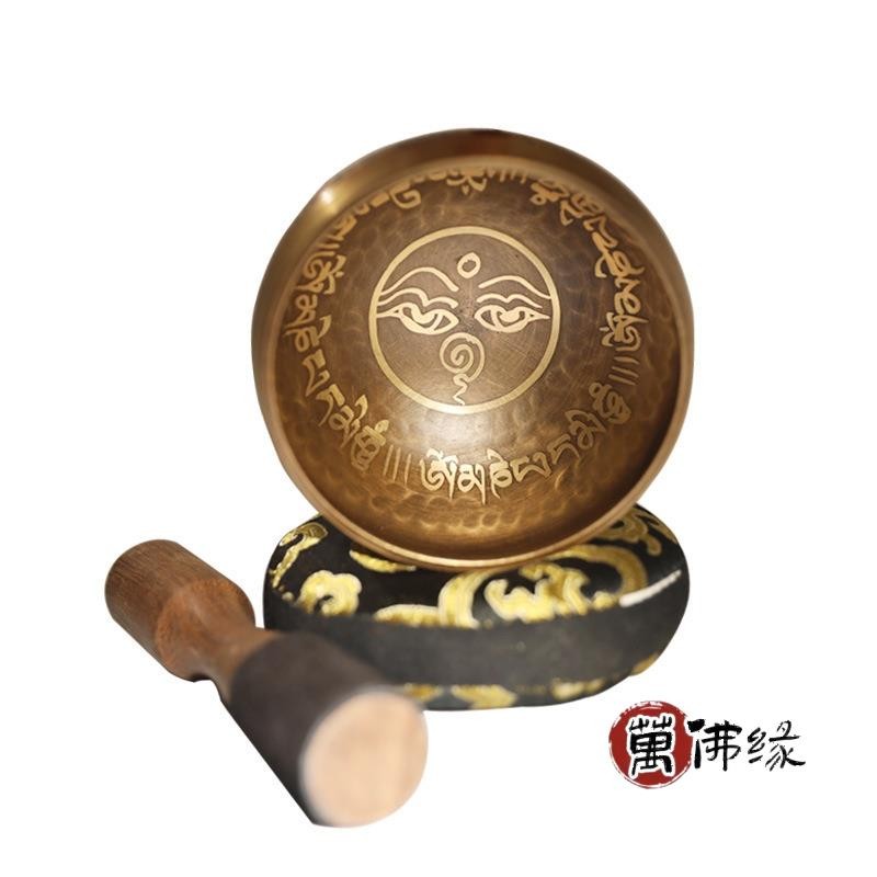 法器 道教用品 singing bowl尼泊爾頌缽 佛音碗修行缽瑜伽缽手工錘紋經文瑜伽冥想禪修靜心佛音缽西藏頌缽手工佛音 | 蝦皮購物