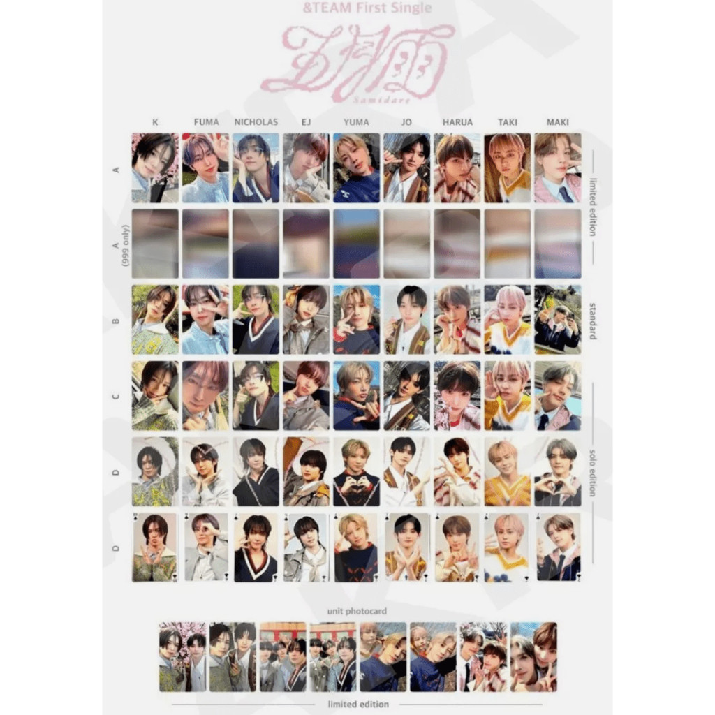 &TEAM 五月雨SAMIDARE LIMITED A 999 STANDARD SOLO 官方照片卡| 蝦皮購物
