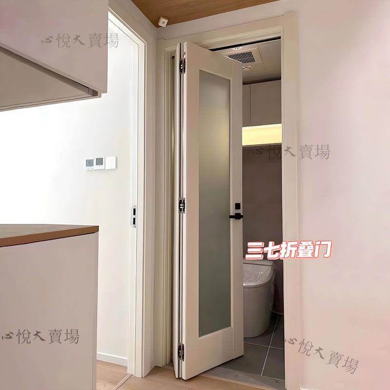 【嚴選精品 限時特惠】三七折疊門隔斷門日式實木移門浴室門隱形門移門衛生間門廁所門 | 蝦皮購物