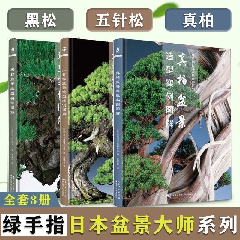 正版有貨＆綠手指日本盆景大師系列3冊 黑松/五針松實例圖解等 盆景養護知識 全新書籍 | 蝦皮購物