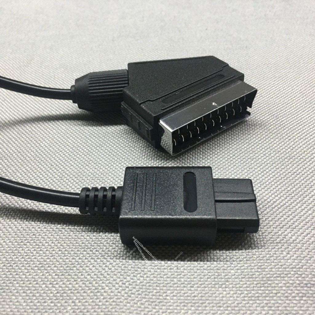 任天堂NGC/N64/SFC/SNES/超任SCART RGBS接歐日規掃把頭彩監線 | 蝦皮購物