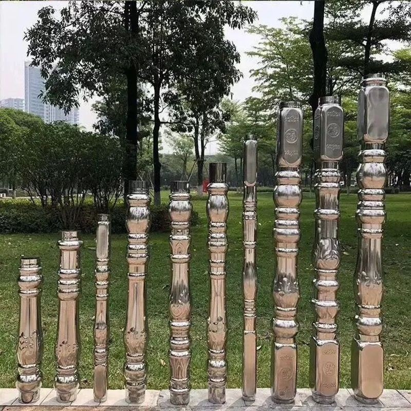 【可開發票】304不銹鋼 羅馬柱圍欄柱歐式水漲柱樓梯起步柱隔離柵欄柱護攔柱 | 蝦皮購物