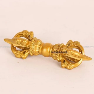 ネパール法器 一字金剛杵 銅製品  鎮宅辟邪 開運風水 招財 置物 金剛杵 三面仏像普巴 銅器 仏教法 器 鎮宅辟邪 開運風水 招財