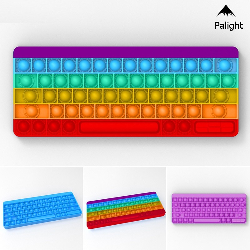 New Pop It Fidget Toy keyboard Push Toy Fidget Toys Adult St | 蝦皮購物