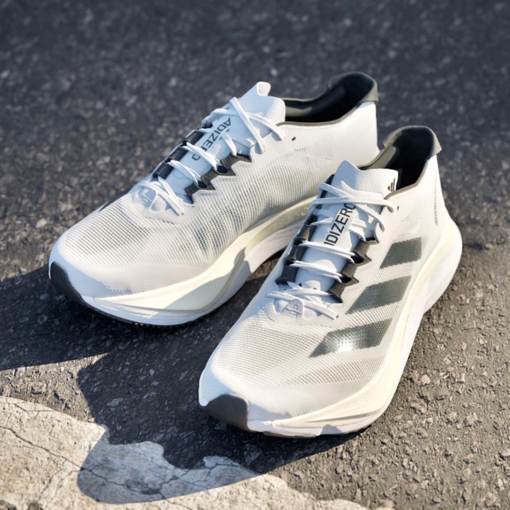 Adidas Adizero Boston 12 男鞋 灰白色 運動 訓練 路跑 緩衝 馬牌底 慢跑鞋 ID4236 | 蝦皮購物