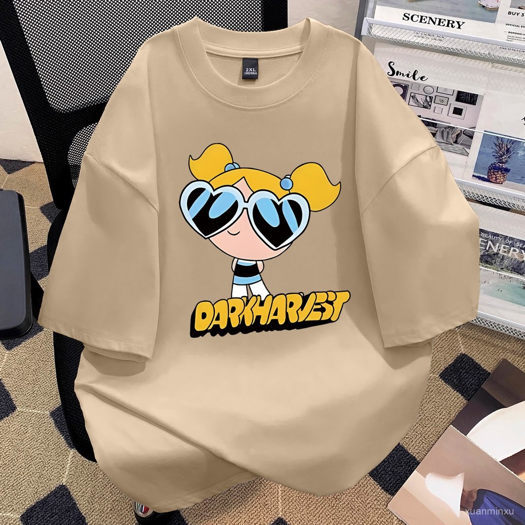 台灣現貨隔日達！韓版純棉短袖 女T恤 可愛T-shirt 短T T恤 寬鬆短袖T恤女 oversize大尺碼上衣B40 | 蝦皮購物