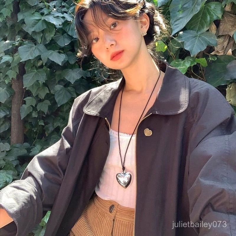 𝑪𝒉𝒊𝒄 𝒖 ♡fever韓國衕款博主愛心吊墜項鏈新款爆款配飾鎖骨 | 蝦皮購物