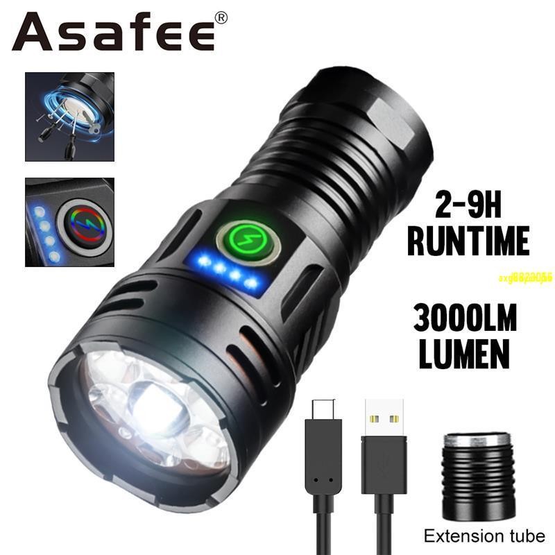 【店長推薦】F71 超亮野營手電筒 10W P35 LED 手電筒 7 燈 3000LM 可充電防水戶 | 蝦皮購物