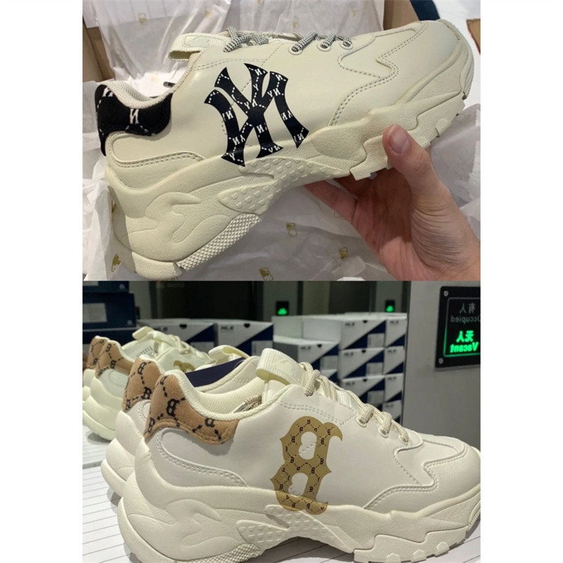 韓國直連 MLB 洋基 NY LA Boston Dodgers 老爹鞋 運動鞋 增高鞋 休閒鞋 男女生厚底鞋 | 蝦皮購物