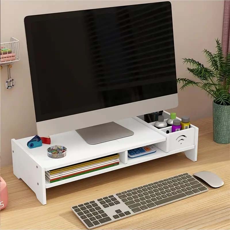 Monitor Rack Laptop Computer Monitor Stand Riser Shelf Keybo | 蝦皮購物