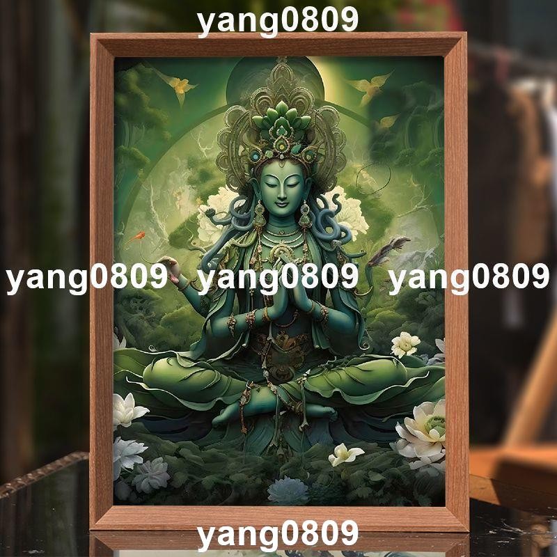 大師開光+綠度母佛像畫像掛畫唐卡觀音化身21綠度母菩薩 供奉結緣桌擺臺/招財進寶/化煞化災/鎮宅/保全家平安/破損包賠 | 蝦皮購物