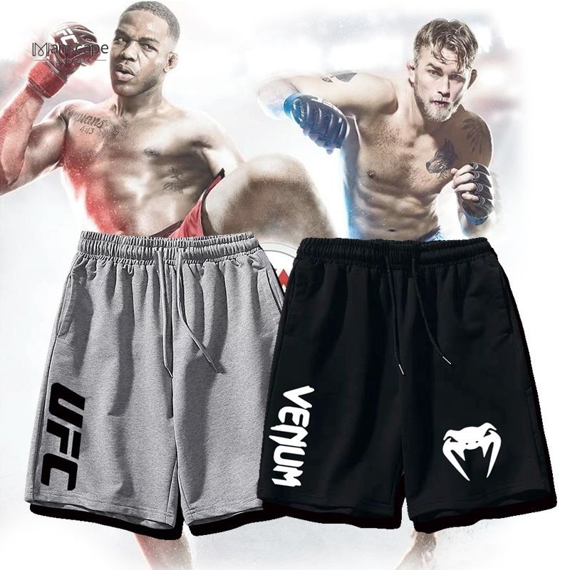 純棉 綜合 終極 格鬥 UFC 可定製 運動 短褲 男 拳擊 散打 寬鬆 透氣 五分褲 男 GXNNManscape | 蝦皮購物