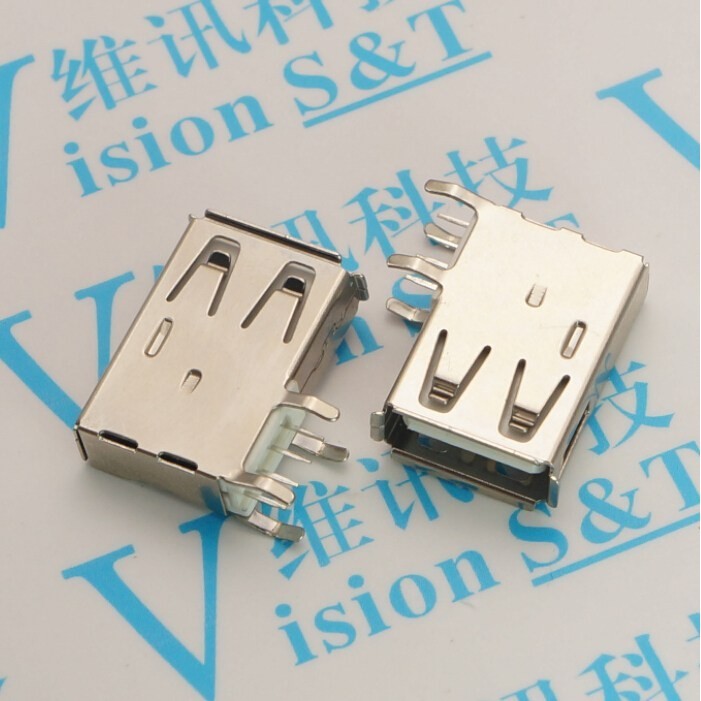 （量大價優）AF USB A母 側插 長體 90度 USB 側插 長體 短體 有邊 無邊 立式 | 蝦皮購物