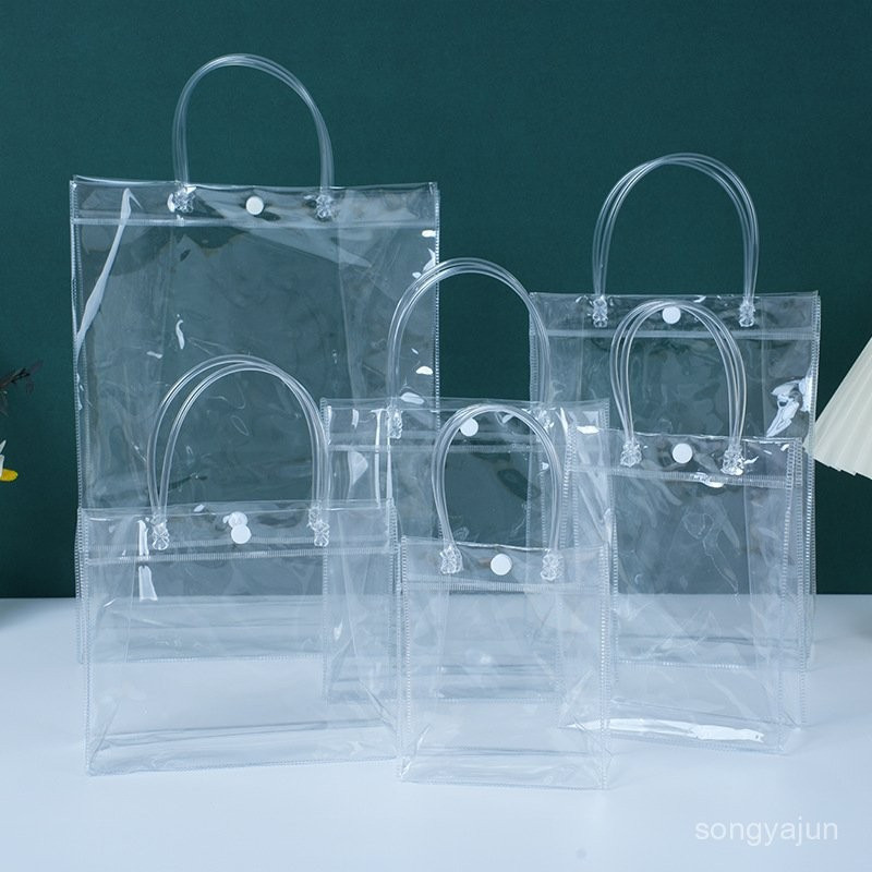 【好物推薦 0】透明pvc手提袋定做禮品袋加厚塑料防水透氣伴手禮包裝袋網紅承重力強手拎袋子 OSLL | 蝦皮購物