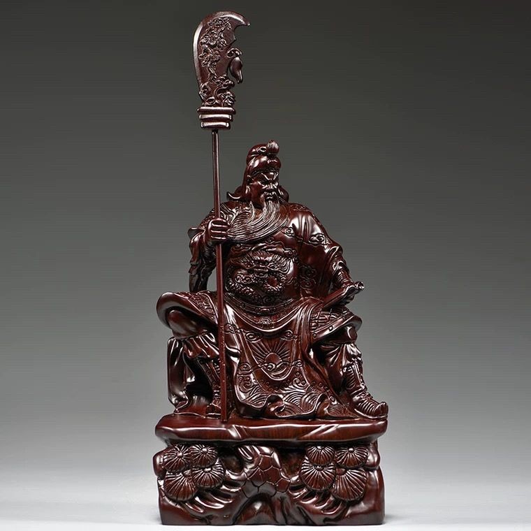 黑檀木鵰 關公擺件 實木鵰刻招財擺件 武財神擺件 立刀關羽神像 供奉擺件 | 蝦皮購物