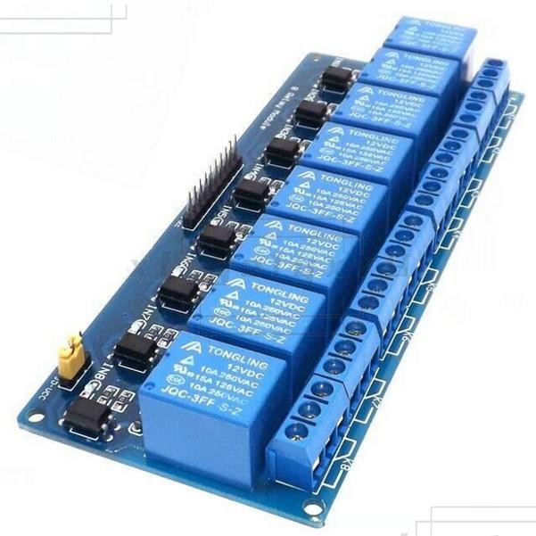 Z8路 光耦繼電器模組 DC 5V或 12V Relay擴展板 DC 0.1～4V低電平觸發 | 蝦皮購物