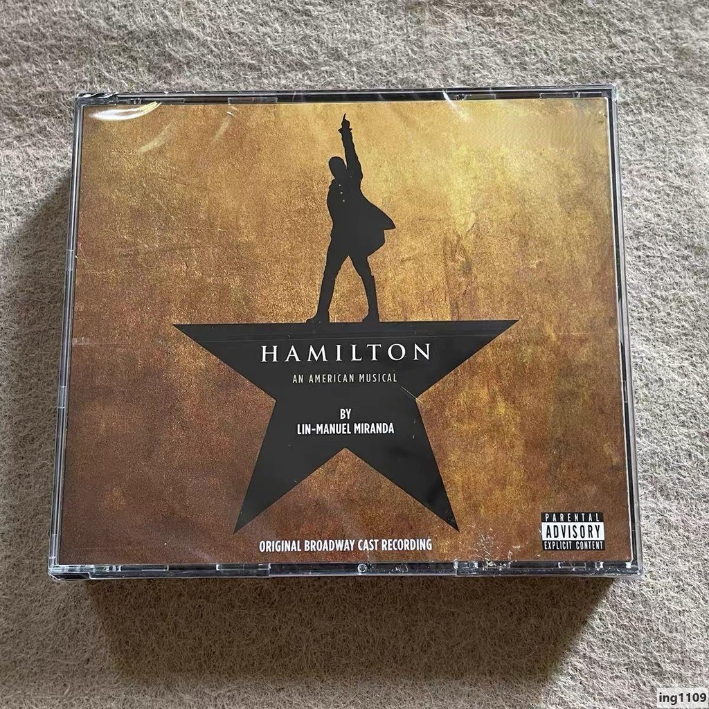 推薦🍋全新 2CD Hamilton 漢密爾頓 百老匯音樂劇錄音 年度醉佳音樂劇專輯 | 蝦皮購物